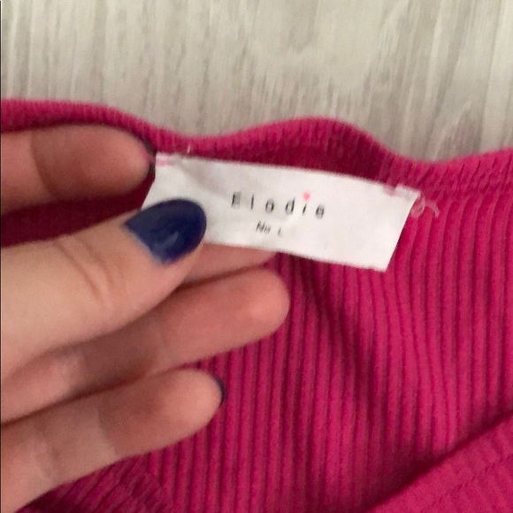 Pink tie cinch top - Picture 4 of 5